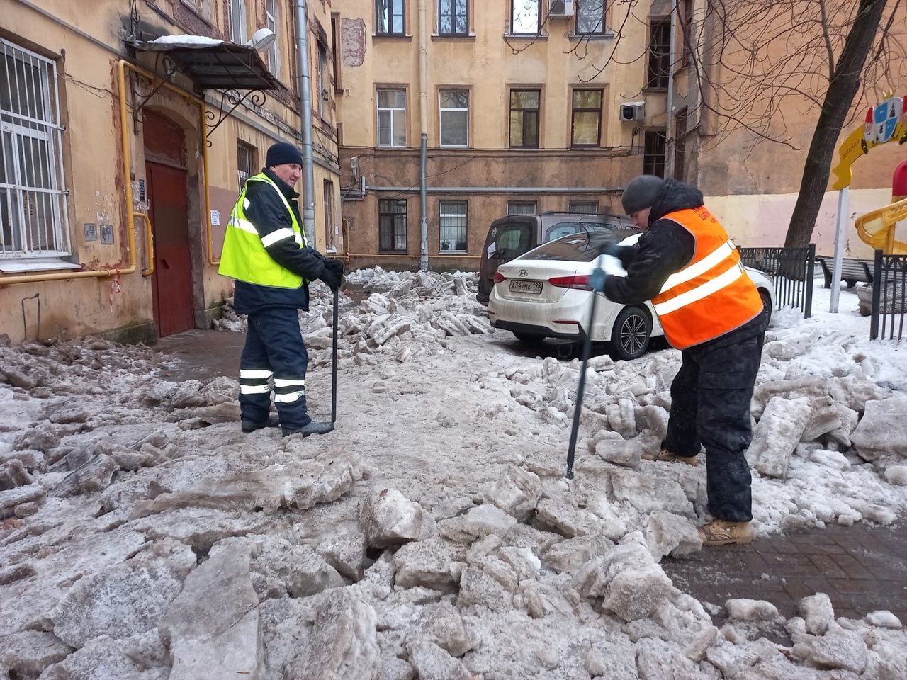 санкт петербург уборка снега