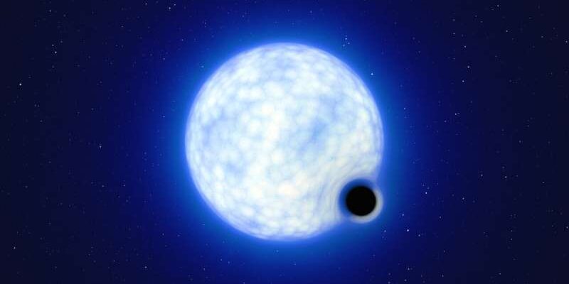 Астрономы обнаружили дремлющую черную дыру за пределами галактики Млечный Путь