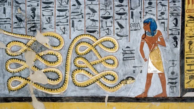 Древнеегипетский папирус «рассказал» о редкой змее с четырьмя клыками