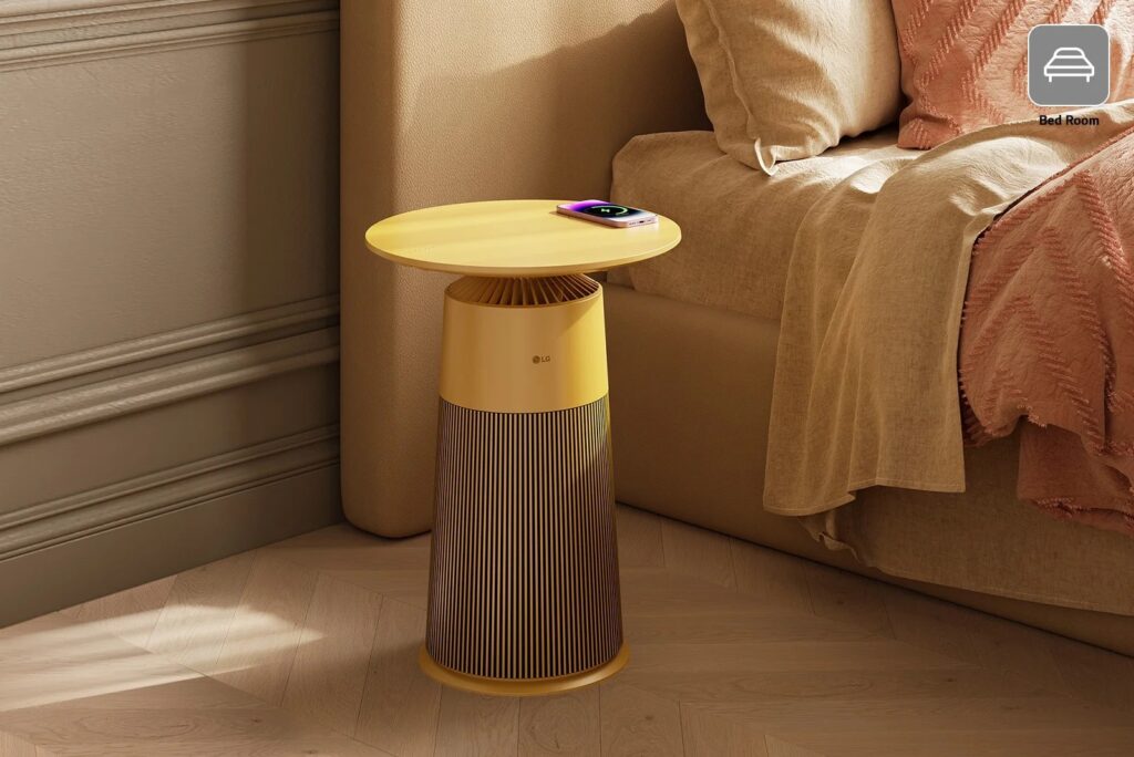 Компания LG представила "умный" столик-очиститель воздуха