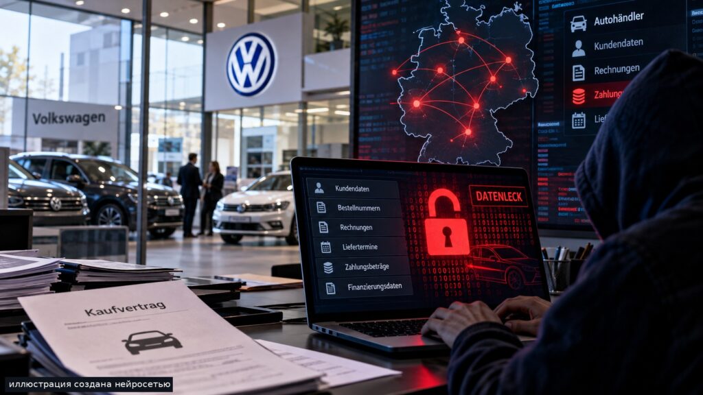 В Германии утечка данных автодилеров Volkswagen создала угрозу мошенничества